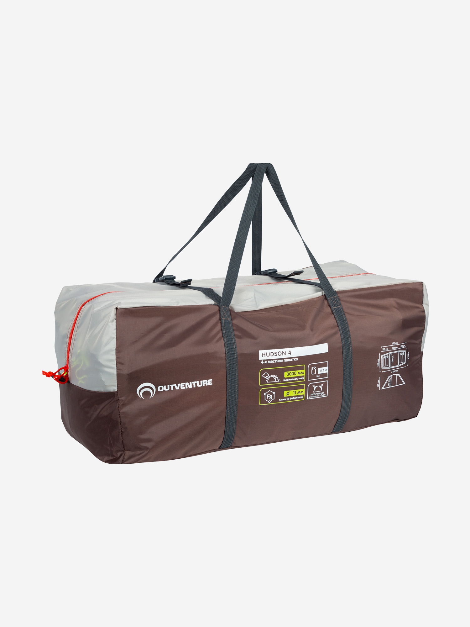Палатка Outventure Hudson 4 Alternative - фото 2